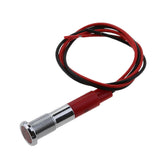 Maxbell 12V 6mm LED Indicator Singal Light Bulb with Wrie for Car Truck Boat  Red