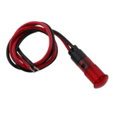 Maxbell 12V 8mm Car Boat Dashboard Panel LED Indicator Light Lamp Wired Bulb Red