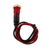 Maxbell 12V 8mm Car Boat Dashboard Panel LED Indicator Light Lamp Wired Bulb Red