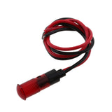 Maxbell 12V 8mm Car Boat Dashboard Panel LED Indicator Light Lamp Wired Bulb Red