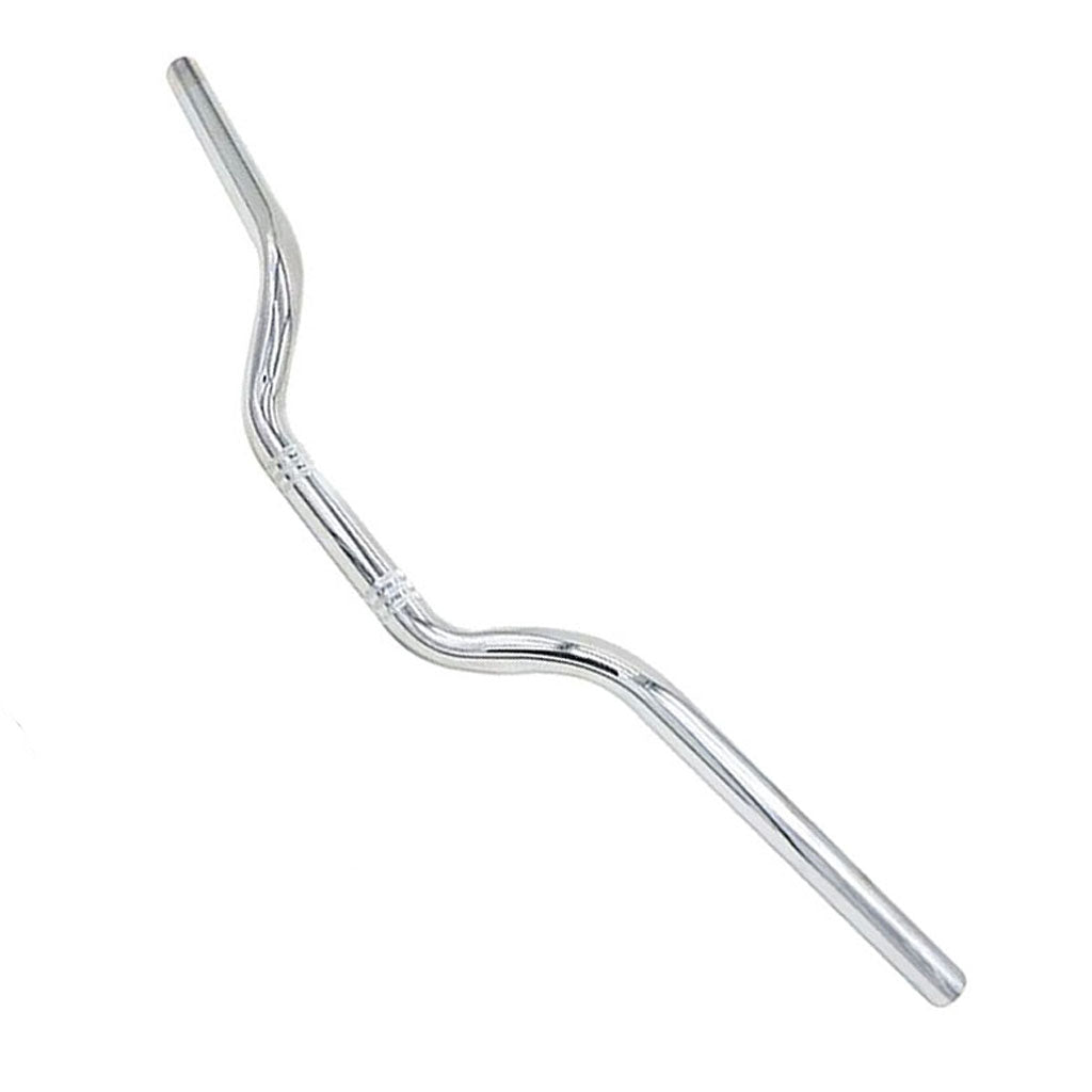 Maxbell 1 Piece Universal Motorcycle 22mm 7/8 Handlebar for Modified Vehicle Silver