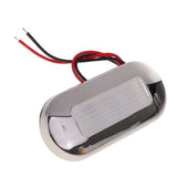 Maxbell 12V Marine/Boat/RV LED Oblong Oval Surface Mount Courtesy Accent Light White