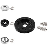 Maxbell 1/2inch 6 Hole to 3 Hole Steering Wheel Conversion Plate Adapter Black