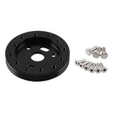 Maxbell 1/2inch 6 Hole to 3 Hole Steering Wheel Conversion Plate Adapter Black