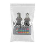 Maxbell Car Remote Control Headlight Fog Reverse Light Lamp Bulb Multicolor 9006