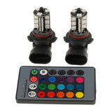 Maxbell Car Remote Control Headlight Fog Reverse Light Lamp Bulb Multicolor 9006