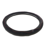 Maxbell Universal Auto Car Microfiber Leather Steering Wheel Cover 38CM - Black