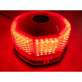 Maxbell 240 LED Car Truck Roof Top Round Flash Strobe Emergency Warning Light Red