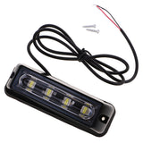 Maxbell Car Motorcycle 12V 8W Grille Emergency Light Side Marker Lamp Strobe White