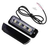 Maxbell Car Motorcycle 12V 8W Grille Emergency Light Side Marker Lamp Strobe White