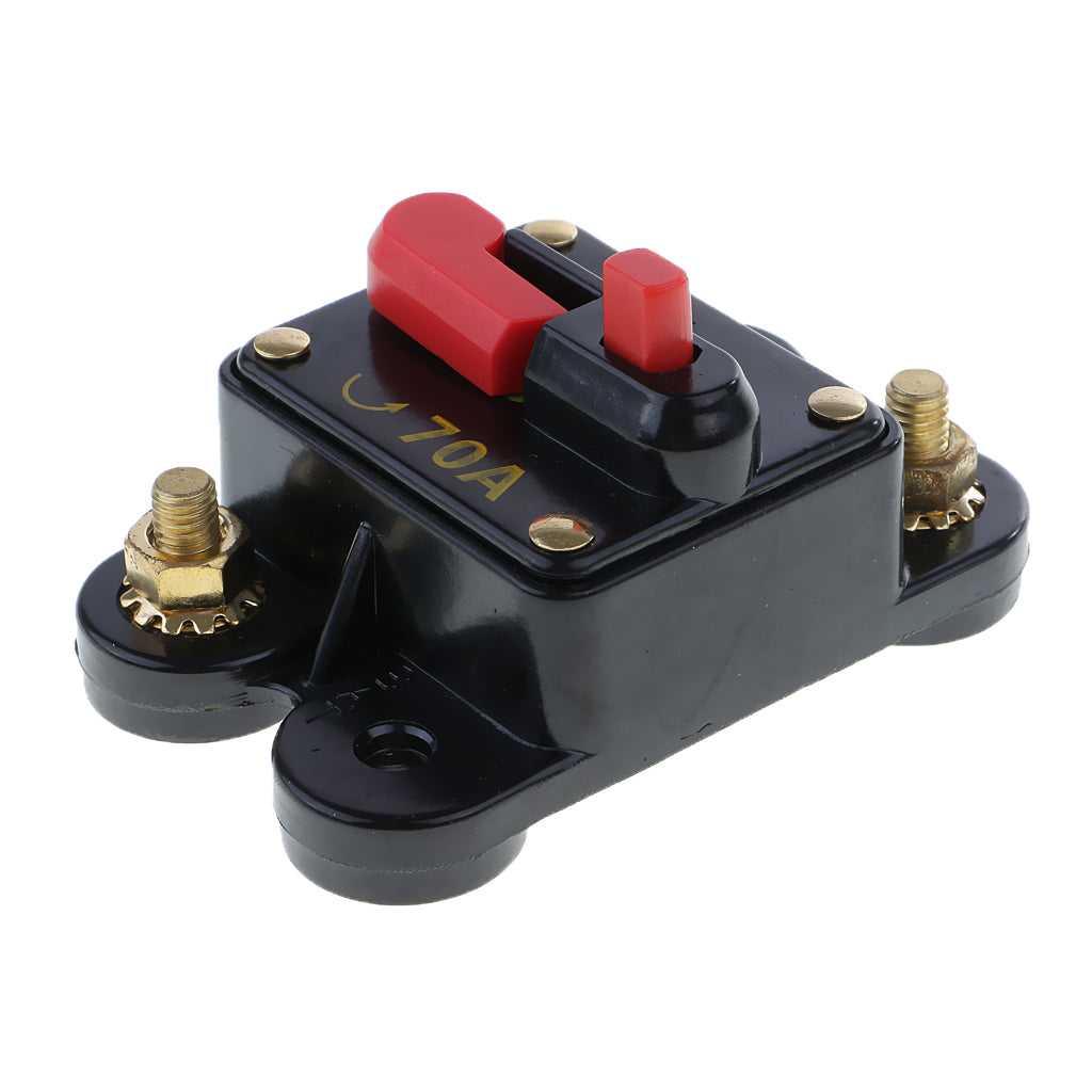 Maxbell In-Line DC Circuit Breaker Stereo/Audio/Car/RV 70AMP Fuse 12V/24V/32V