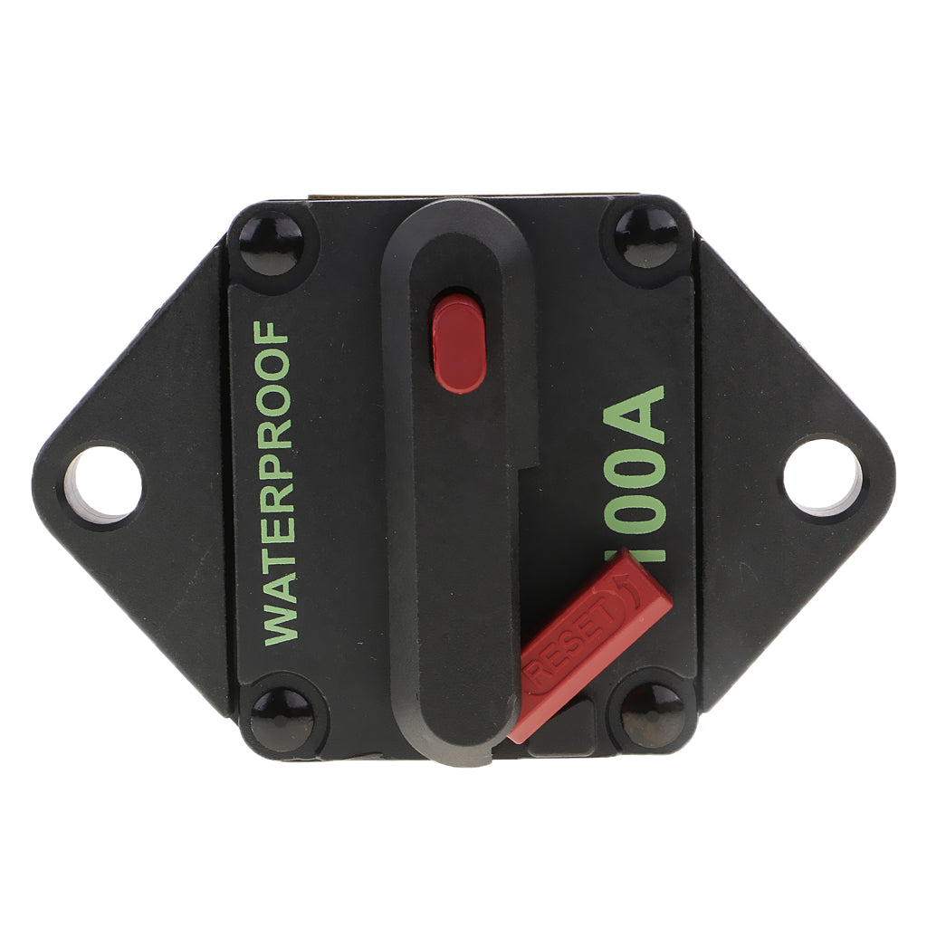 Maxbell Waterproof Car Marine Boat Stereo Audio 100A Protection Circuit Breaker Fuse