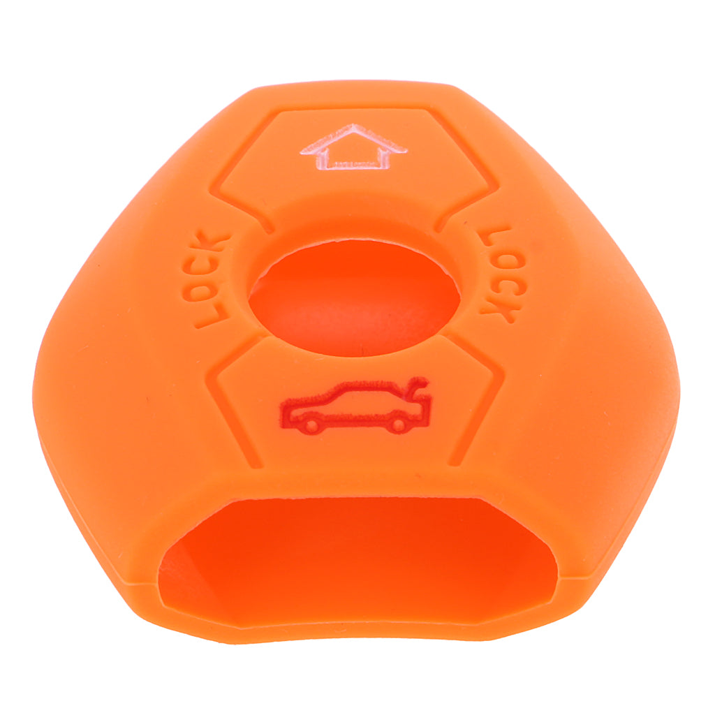 Maxbell Protective Rubber Case Silicone Cover for BMW 3 Series Remote Key Orange
