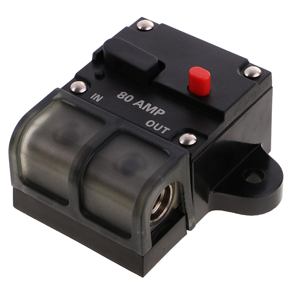 Maxbell HIGH CURRENT 80 AMP 0 OR 4 GAUGE AWG CIRCUIT BREAKER 12 VOLT