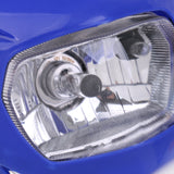 Maxbell Universal Motorcycle Headlight Fairing for Street Fighter Enduro Cross Blue