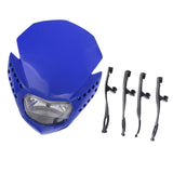 Maxbell Universal Motorcycle Headlight Fairing for Street Fighter Enduro Cross Blue