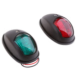 Maxbell 2 Pieces Boat Red Green LED Navigation Lights Maritime Port Starboard Black