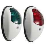 Maxbell 2 Pieces Boat Red Green LED Navigation Lights Maritime Port Starboard White