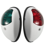 Maxbell 2 Pieces Boat Red Green LED Navigation Lights Maritime Port Starboard White