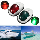 Maxbell 2 Pieces Boat Red Green LED Navigation Lights Maritime Port Starboard White