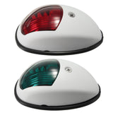 Maxbell 2 Pieces Boat Red Green LED Navigation Lights Maritime Port Starboard White