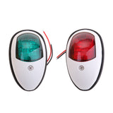 Maxbell 2 Pieces Boat Red Green LED Navigation Lights Maritime Port Starboard White