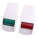 Maxbell 2 Piece White 12V Navigation LED Light Red+Green for Marine Boat Yacht