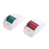 Maxbell 2 Piece White 12V Navigation LED Light Red+Green for Marine Boat Yacht