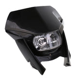 Maxbell Motorcycle Scooter Dirt Bike Front Headlight HeadLamp with Black Fairing