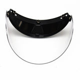 Maxbell Open Face or Half Face Motorcycle Helmets 3-Snap Flip Up Visor Shield Clear