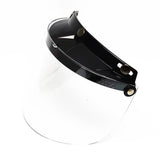 Maxbell Open Face or Half Face Motorcycle Helmets 3-Snap Flip Up Visor Shield Clear