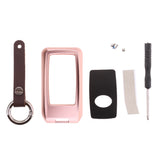 Maxbell Aluminum Metal Remote Key Fob Case Cover Shell for Toyota Camry Rose Gold