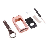 Maxbell Aluminum Metal Remote Key Fob Case Cover Shell for Toyota Camry Rose Gold