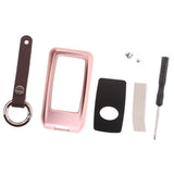 Maxbell Aluminum Metal Remote Key Fob Case Cover Shell for Toyota Camry Rose Gold