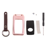 Maxbell Aluminum Metal Remote Key Fob Case Cover Shell for Toyota Camry Rose Gold