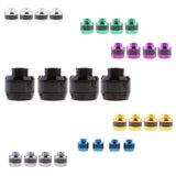 Maxbell 4 Pieces 16mm Motorcycle Wheel Frame Crash Slider Fork Protector Caps Black
