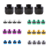 Maxbell 4 Pieces 16mm Motorcycle Wheel Frame Crash Slider Fork Protector Caps Black