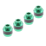 Maxbell 4 Pieces 16mm Motorcycle Wheel Frame Crash Slider Fork Protector Caps Green