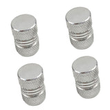 Maxbell 4Pieces Aluminum Tire/Rim Valve/Wheel Air Port Cover Stems Cap Truck Silver