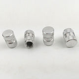 Maxbell 4Pieces Aluminum Tire/Rim Valve/Wheel Air Port Cover Stems Cap Truck Silver