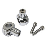 Maxbell Universal Motorcycle Motorbike Handlebar Riser for 1" 25mm Handle Bar Silver