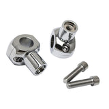 Maxbell Universal Motorcycle Motorbike Handlebar Riser for 1" 25mm Handle Bar Silver