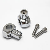 Maxbell Universal Motorcycle Motorbike Handlebar Riser for 1" 25mm Handle Bar Silver