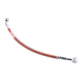 Maxbell Motorcycle Braided Stainless Steel Brake Oil Hoses Line Pipe 550mm - Orange