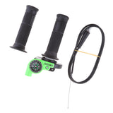 Maxbell Throttle Grip Casing Cable with Compass for 22mm Handlebar Motorcycle Green