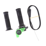 Maxbell Throttle Grip Casing Cable with Compass for 22mm Handlebar Motorcycle Green