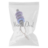 Maxbell Universal Metal Motorcycle Shock Absorber Shape Key Chain Ring - Purple+Blue