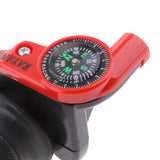 Maxbell Throttle Grip Casing Cable with Compass for 22mm Handlebar Motorcycle Red