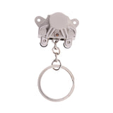 Maxbell Universal Metal Motorcycle Brake Caliper Shape Keyring Key Chain - Silver