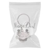 Maxbell Universal Metal Motorcycle Brake Caliper Shape Keyring Key Chain - Silver